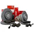 ZIMMERMANN SPORT BREMSEN KIT SET 4 BREMSSCHEIBEN + 8 BELÄGE VO+HI VW GOLF 4 GTI