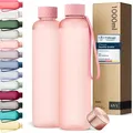 Trinkflasche 1l  Kohlensäure geeignet & Auslaufsicher  Für Sport, Schule & Bü...