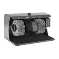 Bredeco BC-S-POL3 Schuhputzmaschine Schuhputzer (3 Bürsten, 120 W, 230 V, Stahl)