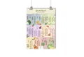 Growgreens Plakatkalender Saisonkalender für Obst & Gemüse (Poster A1) - Ewiger Gartenkalender