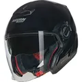 Nolan N40-5 06 Classico N-Com Jethelm, schwarz, Größe L für Männer