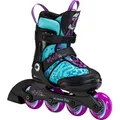 K2 Inline Skates MARLEE PRO light blue - purple Größe 35-40 - Schwarz/Grün - 35-40