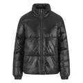 URBAN CLASSICS Winterjacke Urban Classics Ladies Recycled Short Shiny Puffer Jacket (1-St) schwarz 4XL (52)