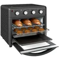 Minibackofen mit Umluft 30L Mini Ofen mit Backblech, Grillrost und Krümelblech
