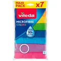 vileda COLORS MAXI PACK Mikrofasertücher 60 °C waschbar, 7 St.