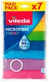 Vileda Mikrofaser Allzwecktücher 30 x 30 cm - 7 Farben, Effizient & Waschbar!