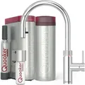Quooker Flex Set mit PRO3 Reservoir & CUBE verchromt glänzend **inkl. CUBE Filter Starter Paket** 3XCHRCUBE - Silber