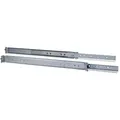 INTER-TECH Teleskopschienen, für 500-800cm Einbautiefen, edelstahl, 455mm, 1HE