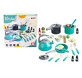 LEAN TOYS Kostüm Little Chef Set Töpfe Geschirr Lebensmittel 33 El