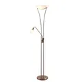 Lindby Stehlampe Felicia, nickel, 180 cm, E27, Leselicht