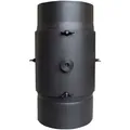 Kleining Ofenrohr KaminFILTERKat, Reinigungsrohr, 150 mm, Reduzierung von Staub und Kohlenmonoxid grau