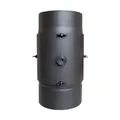 FIREFIX Nachrüstfilter, Ø 150 mm, Stahl, für Scheitholzfeuerstellen, dunkelgrau