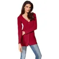heine Strickjacke Feinstrickjacke rot 48