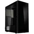 Kolink Observatory HF Glass Core PC-Gehäuse – Schwarz | ATX Midi-Tower mit Glasfront & Seitenteil, Hochwertiger Airflow, 420 mm Radiator-Support, Kabelführung