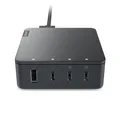Lenovo Go Multiport-Ladegerät 130W, USB-C Stromversorgung, 3x USB-C, 1x USB-A