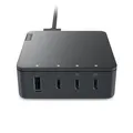 Lenovo Go Multiport-Ladegerät 130W, USB-C Stromversorgung, 3x USB-C, 1x USB-A