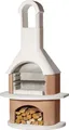 Buschbeck Gartengrillkamin Bali Weiss / Terracotta Terrassenofen
