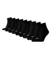 PUMA 9 Paar Unisex Quarter Socken Sneaker Gr. 35-49 für Damen Herren Füßlinge, Farbe:200 - black, Socken & Strümpfe:47-49
