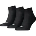 PUMA Plain Quarter-Socken 3er-Pack