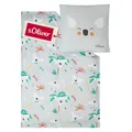 s.Oliver Kinderbettwäsche Koala 135 x 200 cm - 100% Baumwolle, Reißverschluss, anschmiegsam, weich & waschbar, Mako Satinbettwäsche Koalabär grau