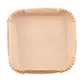 Adler Papier-Einsätze für Heißluftfritteuse 16 cm 100 Stück | Biologisch abbaubar, hitzebeständig bis 240 °C, antihaftbeschichtet, für Heißluftfritteuse und Backofen