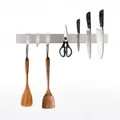 Chefgastro Messerleiste, Silber, Metall, 40x4x1.6 cm, Kochen, Küchenmesser, Messerblöcke