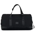 Johnny Urban Weekender Damen & Herren Schwarz - Paul - Reisetasche Groß aus Canvas für Kurztrips & Sport - 41L - Wasserabweisend