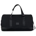Weekender Damen & Herren Schwarz  Paul  Reisetasche Groß aus Canvas für Kurzt...
