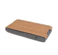 Bosign Laptop Tablett Knietablett Mini Laptray Anti-Slip Teak Salt & Pepper Gray