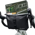 Rovativ® Bikepacking Lenkertasche [3 Liter] 100% Wasserdicht - Handlebar Pack für Gravelbike Rennrad und MTB - Fahrradlenkertasche mit Schultergurt