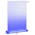 vidaXL Wasserfall Element mit RGB-LEDs Schwalldusche Schwallbrause Pool-Fontäne Wasserfontäne Wasserspiel für Gartenteich Pool Deko Acryl 51cm