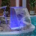Wasserfall-Element mit RGB-LEDs Acryl 51 cm