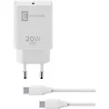 Cellularline USB-C Charger Kit 20W - USB-C to USB-C - iPad Pro (2018 or later) and iPad Air (2020) (20 W, 1 Port) (ACHIPDKITC2CPD20WW)