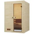 Weka Sauna Valida Gr. 1 mit Glastür - Massivholzsauna 38 mm - Ohne Ofen