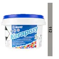 MAPEI Kerapoxy Epoxy Grout 2 kg Zweikomponentiger, säurebeständiger Epoxidharzklebstoff und Fugenmörtel für Wand und Boden ( Mittelgrau Nr 112 2 kg)
