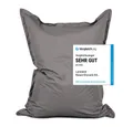 Lumaland Sitzsack XXL Bean Bag Riesen-Sitzkissen 380L 140x180cm Special Edition, Wasserfester Indoor & Outdoor BeanBag mit EPS-Perlen