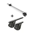 VDP Dachträger, VDP Fahrradträger Bike Pro + Dachträger Original Stahl kompatibel mit BMW Serie 3 Coupè (E90) 3 Türer 2006-2014
