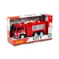 Polesie Feuerwehr LKW Kinder Spielzeug CITY Schwungrad Löschfahrzeug