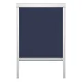 Lichtblick Dachfensterrollo Thermo-Rollo Skylight, Verdunkelung, stufenlose Bedienung, mit Seitenschienen, Passgenau für Velux-Dachfenster Blau, 61,3 x 94,0 cm (M06) (B x L)