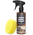 SPARSET Premium Möbelreiniger + Schwamm Holzreiniger für Möbelpflege Reinigungsmittel für Möbel, Lackoberflächen, Kunststoff, Kunstleder, Natur- u. Kunststeine, Leder URBAN FOREST 500ml