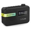 Pure Elan One2 tragbares DAB+/FM Radio mit Bluetooth 5.1 (LCD-Display, 10 Speichertasten, Batteriebetrieb mit 4xAA möglich) Charcoal Schwarz