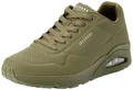 Skechers Herren UNO Stand On Air Sneakers, Olive Durabuck Mesh, 44 EU