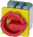 Siemens Haupt-/Not-Aus-Schalter 3LD2704-0TK53 | 3-polig 100A | 37kW 400V | IP65 | Drehantrieb rot/gelb | verriegelbar