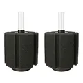 Monsully 2 Stück Schwammfilter,AquariumFilterschwamm,Schwammfilter Rund,Schwammfilter Klein,Filter Weichen Schwamm Biochemischen Wasser Corner Filter,für Aquarien Fisch Tank Teiche