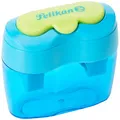 Pelikan 700702 Doppel-Anspitzer Flower Blau, 1 Stück (Packung mit 2) Flower: bla