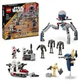 LEGO Star Wars 75372 Clone Trooper & Battle Droid Battle Pack, inkl. 4 Minifigur