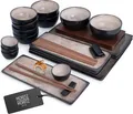 Moritz & Moritz VIDA 29tlg Sushi Geschirr Set Beige für 4 Personen