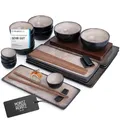 Moritz & Moritz VIDA Sushi Geschirr Set 29-tlg. Beige - Edles Set aus Porzellan für 4 Personen - Perfekt für japanische Küche & Sushi-Abende zu Hause