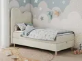 Boxspringbett, Einzelbett für Kinder, Jugendbett mit Matratze - FLOW - 90x180cm - Beige - H3