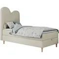 MKS Boxbett, Beige, Textil, 1-Sitzer, Rechteckig, 90x180 cm, Kinder- & Jugendzimmer, Jugendmöbel, Jugendbetten